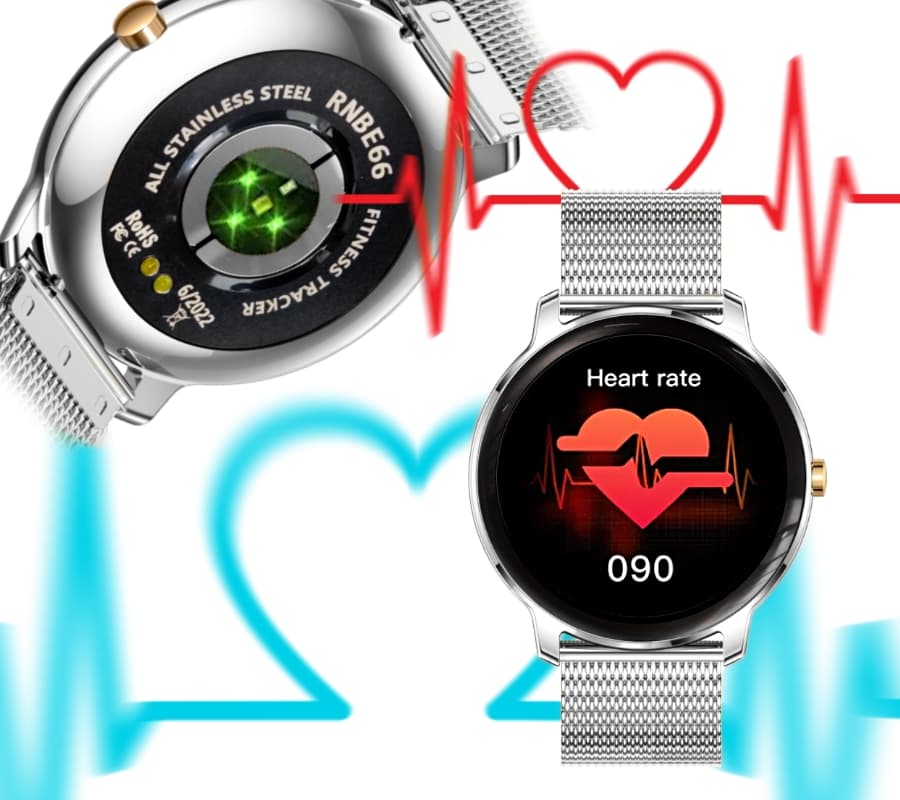 Smartwatch Damski RUBICON RNBE66 Silver SMARUB123